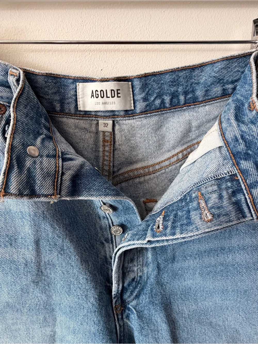 AGOLDE Parker Long Jean Short